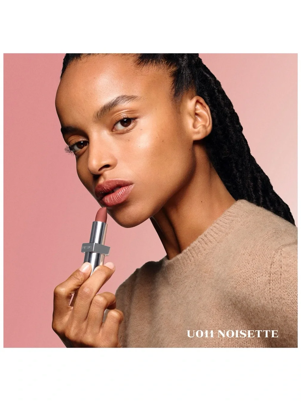 Prada Optimizing Care Lip Balm in the shade U011 - Noisette